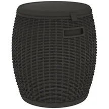 vidaXL 4-in-1 Gartenbox Schwarz Polypropylen