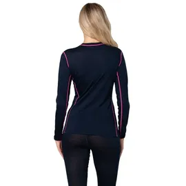 KARI TRAA Live Langarm-t-shirt - Dark Navy Blue - L