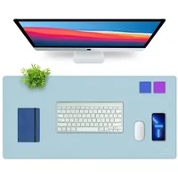K KNODEL Schreibtischunterlage Upgrade Knodel PVC-Leder Schreibtischunterlage 90x43cm doppelseitig blau