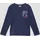 s.Oliver Baumwoll-Longsleeve mit Flock-Applikation - blau - 116/122