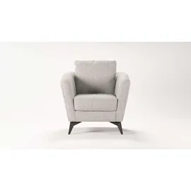 Home Affaire Cocktailsessel HOME AFFAIRE "MATTHEW Sessel, Maße B/T/H: 83/85/88 cm", beige (hellbeige), B:83cm H:88cm T:85cm, 100% Polyester, Sessel, Cocktailsessel, modern, mit Rückenkissen