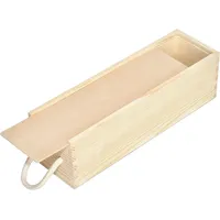 Creative Deco Weinkiste 35,5 x 10,5 x 10,5 cm 1-tlg. beige