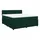 vidaXL Boxspringbett 180 x 200 cm Dunkelgrün