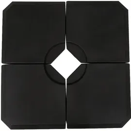 Outsunny Schirmständer schwarz 100 x 100 x 9,5 cm (LxBxH)