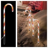 Haushalt International LED Zuckerstangen 4er Set Höhe: 44cm Batteriebetrieb