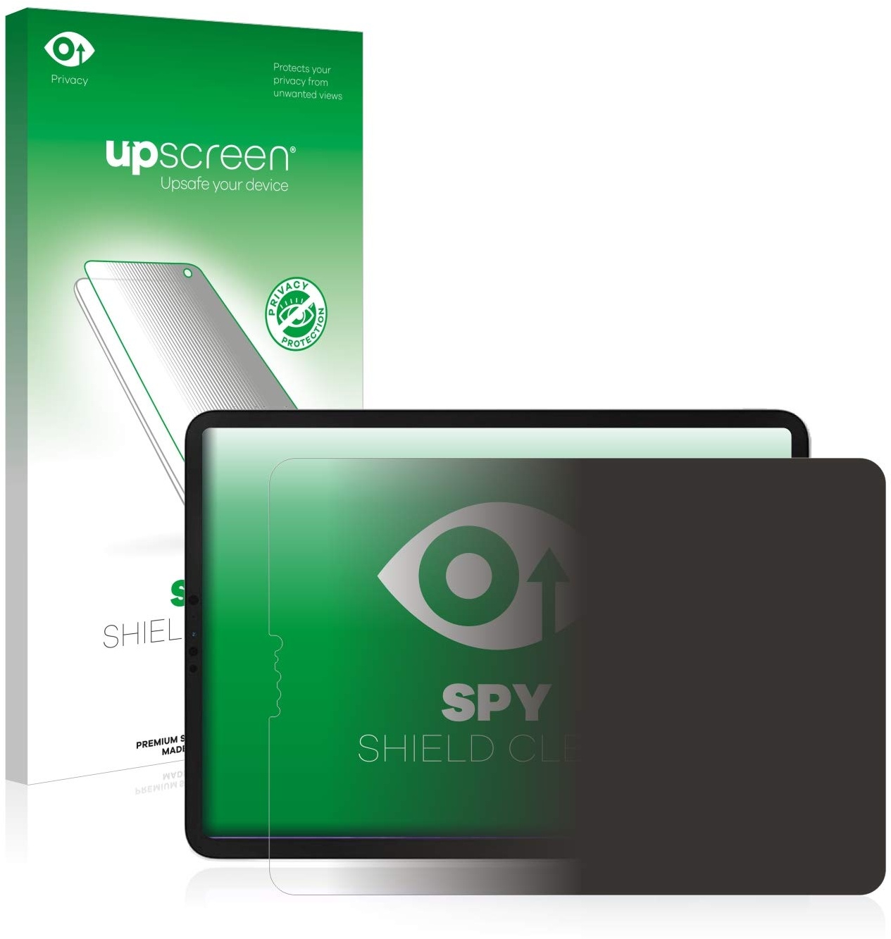 upscreen Anti-Spy Blickschutzfolie für Apple iPad Pro 11" WiFi 2020 (im Querformat, 2. Gen.) Privacy Displayschutz-Folie [Blaulichtfilter]