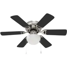 vidaXL Deckenventilator 82 cm Deckenventilator Schwarz
