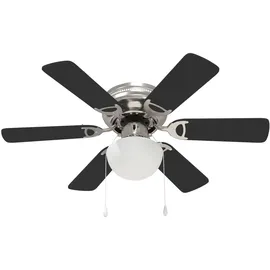 vidaXL Deckenventilator 82 cm Deckenventilator Schwarz