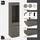 Set One by Musterring Standvitrine Reno 48 x 42 x 185 cm Grau