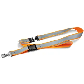 Durable Sicherheits-Schlüsselband reflektierend, mit Karabiner und Sicherheitsverschluss, 1 Stück, orange, 869209 Textilband (L x B) 530mm x 20mm 1St.
