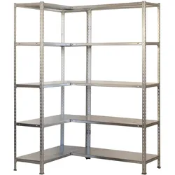 Proregal Eckregal Big Metal Shark | HxBxT 200x140x40cm | Fachlast 80kg | Verzinkt