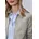STREET ONE Jacke mit Fischgrätmuster und Zipper smoke beige 46 - 46