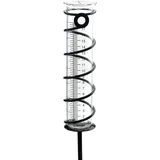 Regenmesser Aus Glas Für Den Außenbereich, Regenmesser Aus Glas Mit Metallpfahl, Regenmessrohr Für Den Außenbereich, Regenmesser Aus Glas Für Den Garten Mit Klarer Skala (43 Cm)
