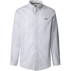 Pepe Jeans für Herren. PM308826 Anson Hemd weiß (XL), Lässig, Baumwolle, Langarm