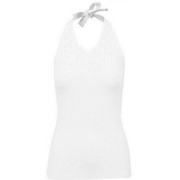 Build Your Brand Damen BY038-Ladies Neckholder T-Shirt, White, L