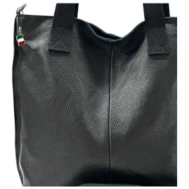 FLORENCE Shopper Leder Schwarz