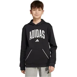 adidas Sportswear Seasonals Essentials Collegiate Typography Hoodie Kinder JM1536 - black/white 164