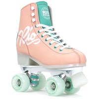 Rio Roller Script Retro Rollschuhe Disco Roller pfirsich peach/green, 40.5