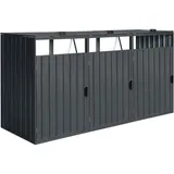Axi Mülltonnenbox Owen 80 x 122 x 240 cm anthrazit
