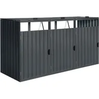 Axi Mülltonnenbox Owen 80 x 122 x 240 cm anthrazit