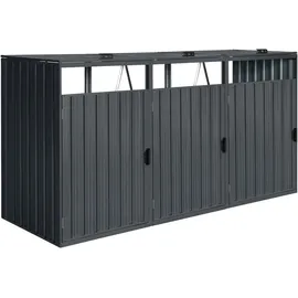 Axi Mülltonnenbox Owen 80 x 122 x 240 cm anthrazit