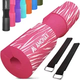 Amonax langhantel polster, extra dicke nackenpolster langhantel- Barbell Pad nackenschutz für hip thrust und squat, und andere Übungen, Fitness, Krafttraining für Männer und Frauen (Schwarz)