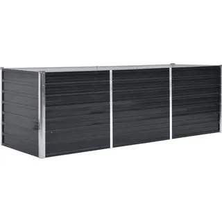 vidaXL Garten-Hochbeet verzinkter Stahl 240 x 80 x 77 cm Anthrazit