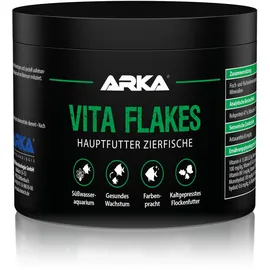 Arka Flockenfutter Aquarium 500 ml – kaltgepresstes Alleinfutter für Zierfische im Süßwasser – für Vitalität, Farbenpracht & gesundes Wachstum – ohne Spirulina – ARKA Vita Flakes