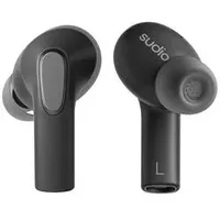 Sudio E3 In Ear Headset Bluetooth® Stereo Schwarz Noise Cancelling Headset, Ladecase, Touch-Steueru