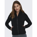 ONLY Play Sweatjacke »ONPMELINA LIFE HN FZ LS SWT NOOS«, Gr. XS (34), black, , 74243724-XS