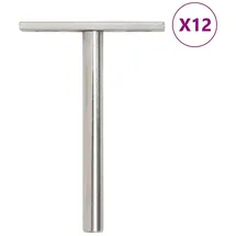 vidaXL Regalträger Schwebend 12 Stk. Unsichtbar Ø10x100 mm