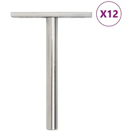 vidaXL Regalträger Schwebend 12 Stk. Unsichtbar Ø10x100 mm
