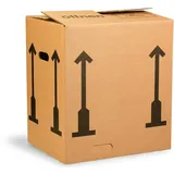 TransPak Umzugskarton Wellpappe L440xB340xH474mm zweiwellig braun