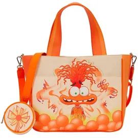 Loungefly Inside Out 2 Anxiety Umhängetasche One Size Orange / Brown / White