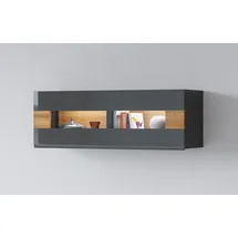 OTTO home Hängevitrine Toledo 131 x 37 x 45 cm Schwarz/Grau