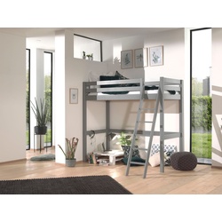Hochbett VIPACK "Pino" Hochbetten Gr. Liegefläche B/L: 90 cm x 200 cm, kein Härtegrad, ohne Matratze, grau Kinder Hochbett Hochbetten