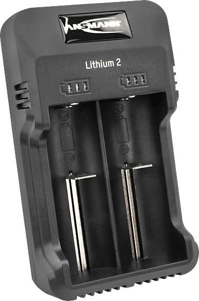 ANSMANN Lithium 2 Ladegerät Universal, für NiMH Akkus: 1.45 Volt, Li-Ion 3.6/3.7 4.2 Volt Micro AAA: 500mA (1-2), Mignon AA: Rundzellen: 1000mA (1-2; abhängig von Eingangsstrom) , Schwarz