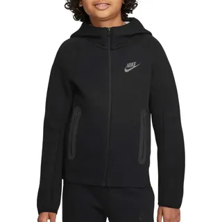 Nike Sportswear Tech Fleece Kapuzenjacke Jungen 010 black/black/black S 128-137 cm