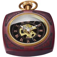 Taschenuhr im Retro-Stil, mechanisch, Handaufzug, Steampunk, römische Ziffern, Taschenuhr, W341,