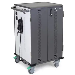 Ergotron YES36 Ladewagen für bis zu 24 Laptops/36 Tablets/Chromebooks mit patentierter PowerShuttle Technologie