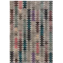 Kadima Design Wolle-Teppich mit Hoch-Tief-Effekt für Tiefe im Design, `Esk Jack`. 200x290 cm