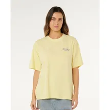 Rip Curl Surf Revival Heritage Tee pastel yellow M