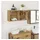vidaXL Bad-Wandschrank Artisan-Eiche 80x25x40 cm Holzwerkstoff