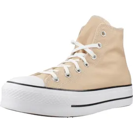 Converse Chuck Taylor All Star Lift Damen Plateau-Sneaker Braun/Orange/Weiß 38