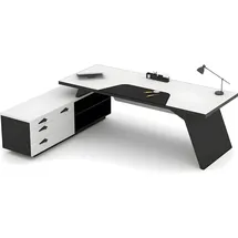 aea Schreibtisch L-form Weiß