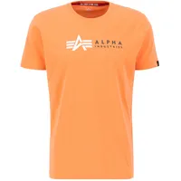 Alpha Industries T-Shirt »Alpha Industries Men - T-Shirts Label T PP«, Gr. 2XL, tangerine, , 75428823-XXL