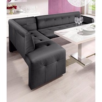 exxpo - sofa fashion Barista 197 x 82 x 265 cm Luxus-Microfaser langer Schenkel rechts anthrazit