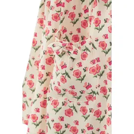 happy girls Jerseykleid HAPPY GIRLS, Mädchen, Gr. 86, N-Gr, beige, Jersey, Obermaterial: 95% Baumwolle, 5% Elasthan, bedruckt, geblümt, Basic kniebedeckend, Rundhals, Kleider Jerseykleid, mit aufgesetzten Taschen