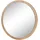 Robas Lund Spiegel 40 cm, ¦ holzfarben ¦ Glas,Aluminium,Holzwerkstoff Ø: 40.0