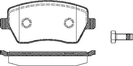 TRISCAN Bremsbelagsatz, Scheibenbremse 811014039 für Mercedes DACIA NISSAN RENAULT